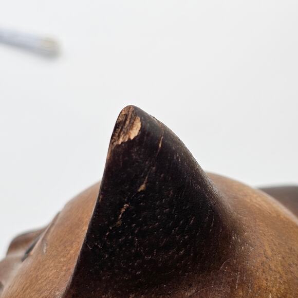 Hand-painted Vintage Kitty Ally Cat Sculpture - Whimsical Folk Art Decor - Picture 7 of 10